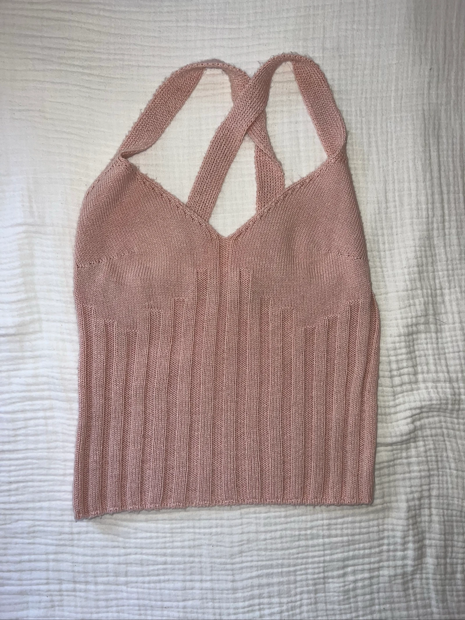 Ribbed Pink Tank Top – photo 5